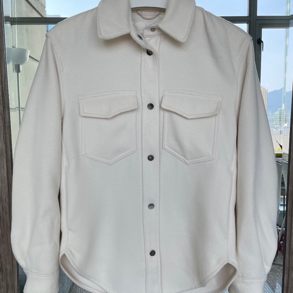 Shirt Jacket Abercrombie & fitch (cream) - Picture 1 of 13